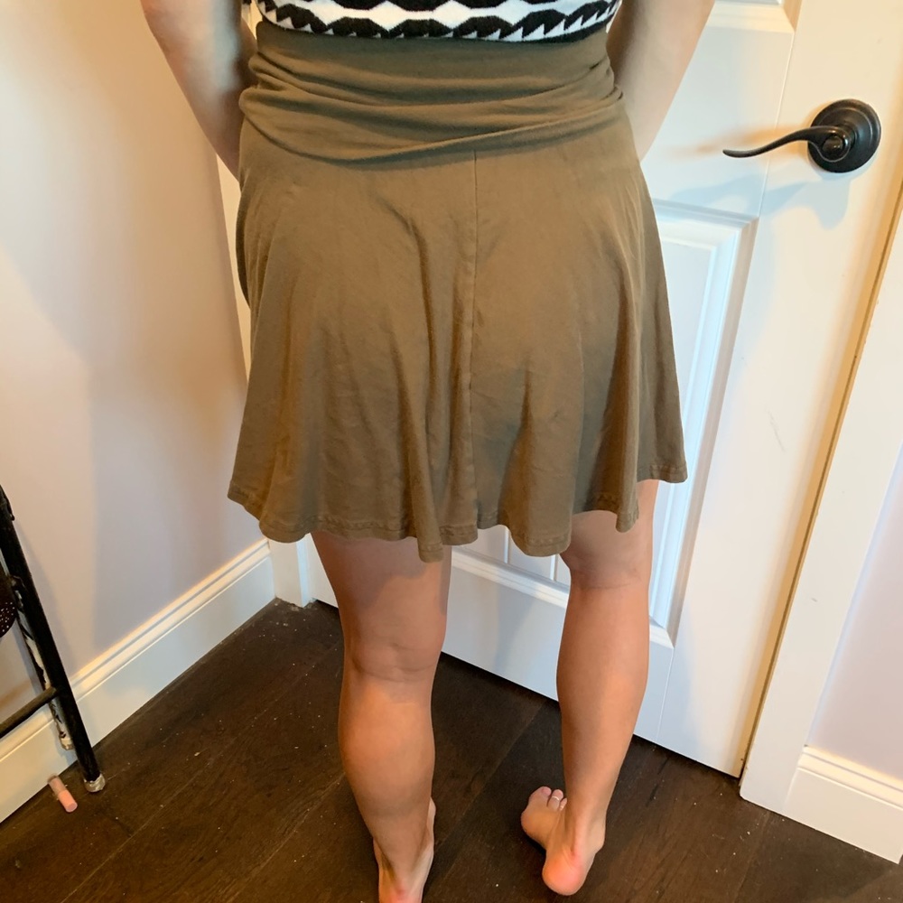 Green American Apparel skirt